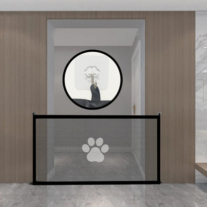 Portable Folding Pet Barrier Fence – Breathable Mesh Safety Fence for Cats & Dogs
