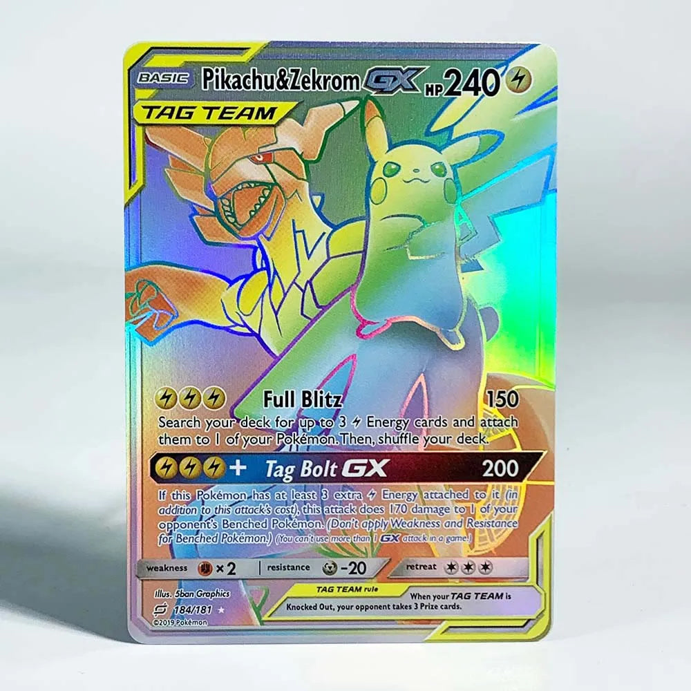 Pokemon Ancient Mew Collection Card – Classic Limited Anime Cards, Zekrom, Reshiram, Victini Holographic Proxy, Gift Toy