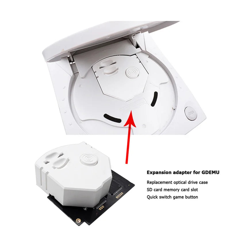 GDEMU V5.20 Optical Drive Simulation Board for SEGA Dreamcast – SD Extension for GDU DC VA1 Console
