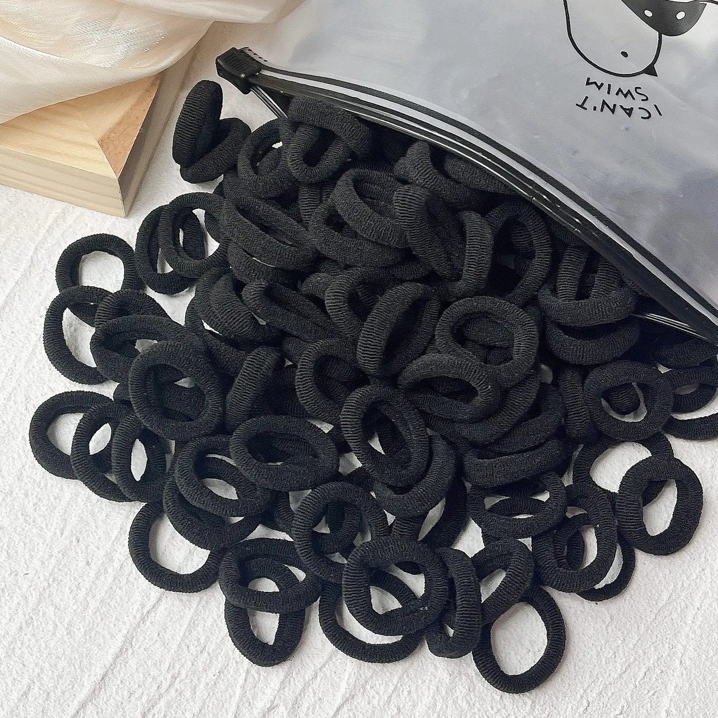 20/50PCS Kids Elastic Hair Bands – Girls Sweets Scrunchie Rubber Bands for Children Hair Ties & Headbands