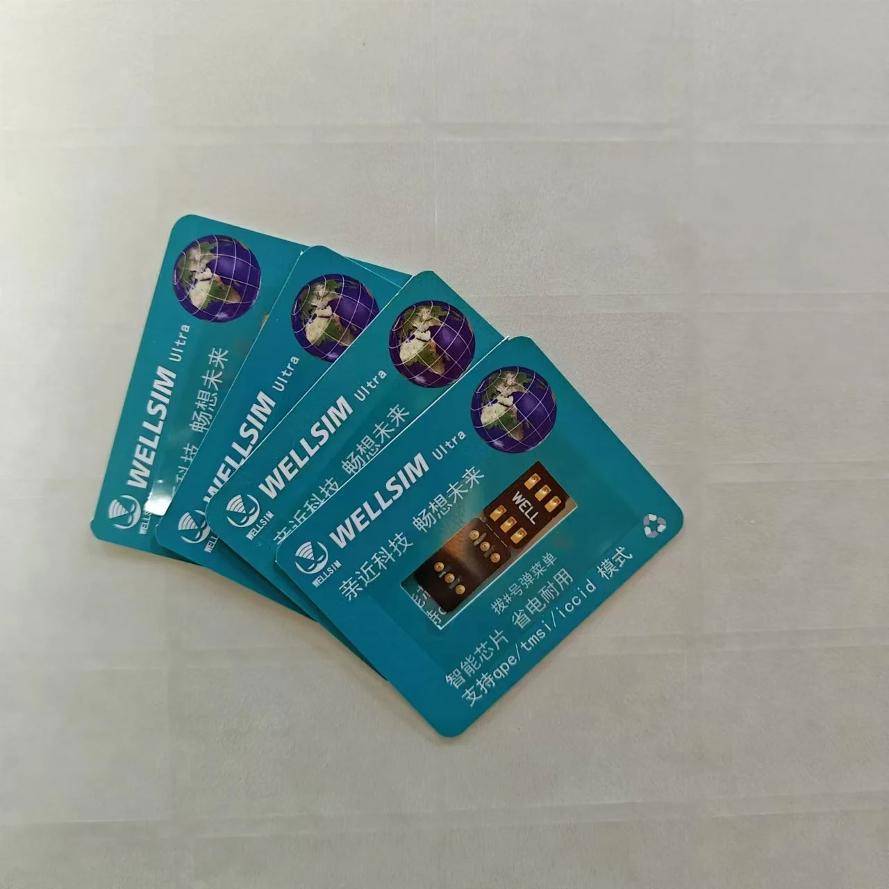 Wellsim Ultra Unlocked Card Stickers – QPE/TMSI/ICCID Modes for iPhone 6-15 Pro Max Smart SIM Adapters