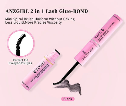 48H Eyelash Glue and Seal for Clusters – Strong Hold, Long-Lasting Adhesive for Lash Extensions