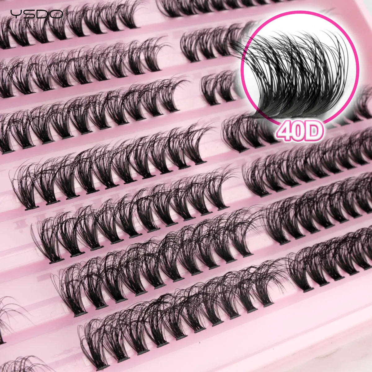 YSDO Premade Volume Fans Eyelash Extensions – 10/14 Rows Natural Mink Individual Cluster Lashes for Makeup