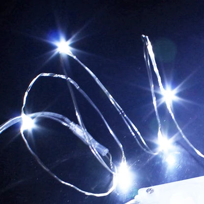 Copper Wire LED String Lights - 6/10PCS Fairy Garland Lights for Christmas, Wedding & Party DIY Decor