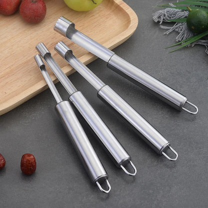 Stainless Steel Fruit Corer & Apple Seed Remover – Home Vegetable Tool for Pear, Red Dates, Hawthorn, and Kitchen Accessories