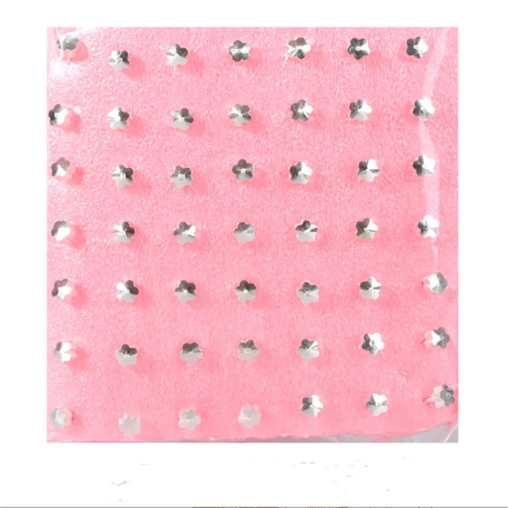 98pcs Ear Piercing Stud Earrings - Medical Body Jewelry Set for Piercing Gun Tools and Accessories