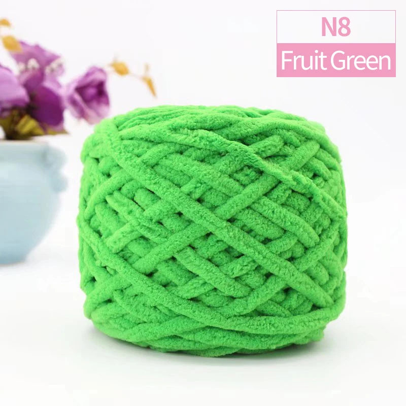 QJH Chunky Blanket Yarn – Luxury Thick Polyester Jumbo Knitting & Crochet Yarn for Blankets & Pillows, 100g Ball