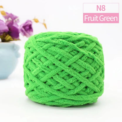 QJH Chunky Blanket Yarn – Luxury Thick Polyester Jumbo Knitting & Crochet Yarn for Blankets & Pillows, 100g Ball