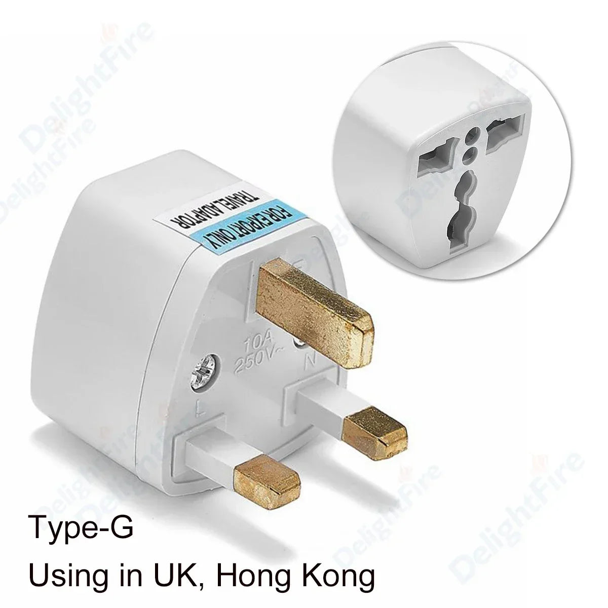 KR Plug Adapter – Multifunction Universal AU, UK, US to EU Type E/F Electrical Socket for France & Spain Travel
