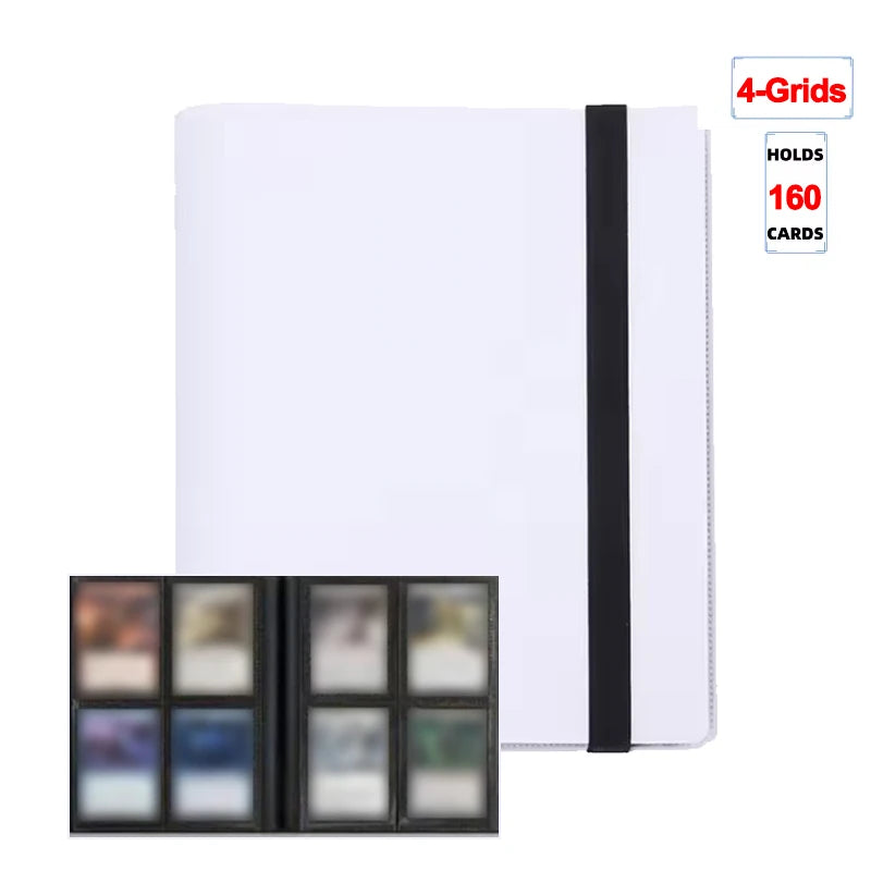Trading Card Binder - 160/360/480 Capacity Side-Loading PP Card Holder Album for Gaming Cards
