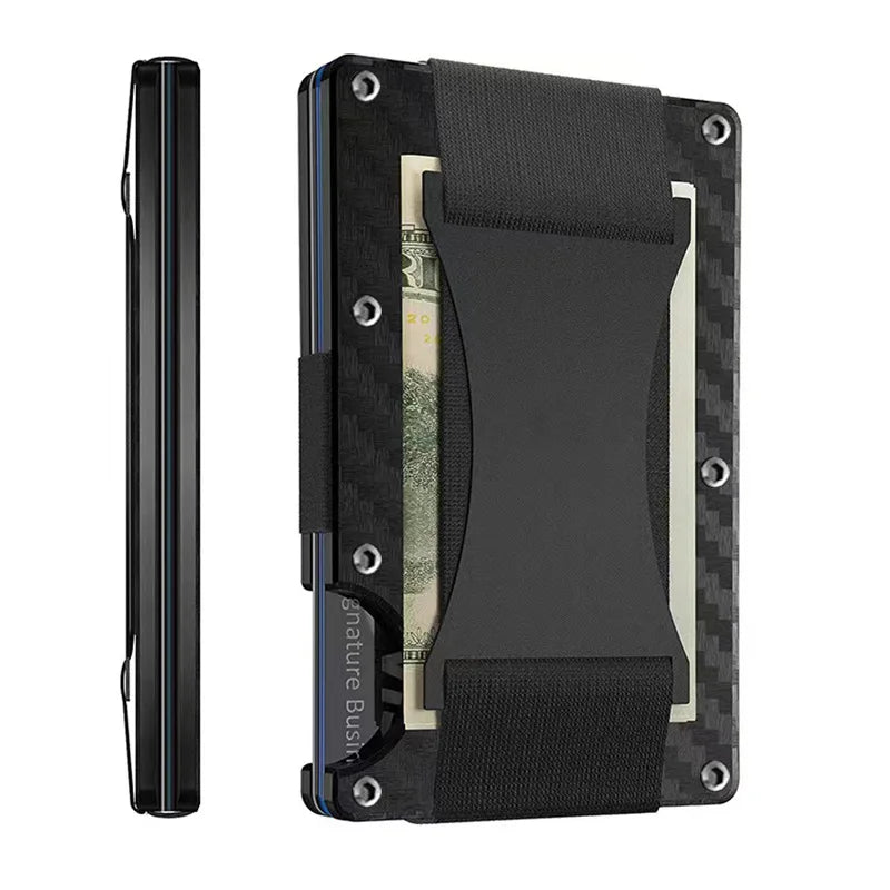 RFID Blocking Metal Wallet – Slim Aluminum Credit Card Holder & Money Clip for Business and ID, 2024 All Colors