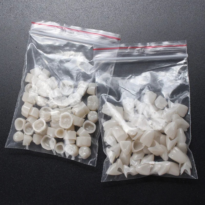 60pcs Resin Teeth Dentistry – Temporary Crown Material for Anterior & Molar Teeth, Oral Care Protection, Whitening & Stability