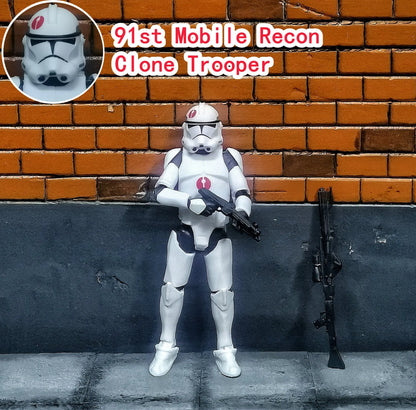 Star Wars 3.75" Clone Trooper Action Figure — 1/18 501st & 187th Legion REX ARF P1/P2 Toy Model
