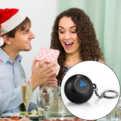 4.5CM Funny Prophecy Ball Keychain – Portable Stress Relief Fortune Telling Decision Maker Key Ring