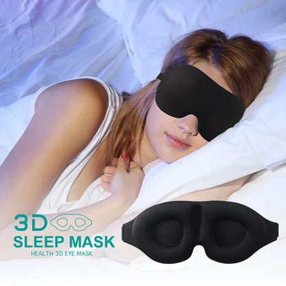 3D Sleeping Eye Mask – Soft Padded Travel Blindfold for Rest, Relaxation & Eye Comfort