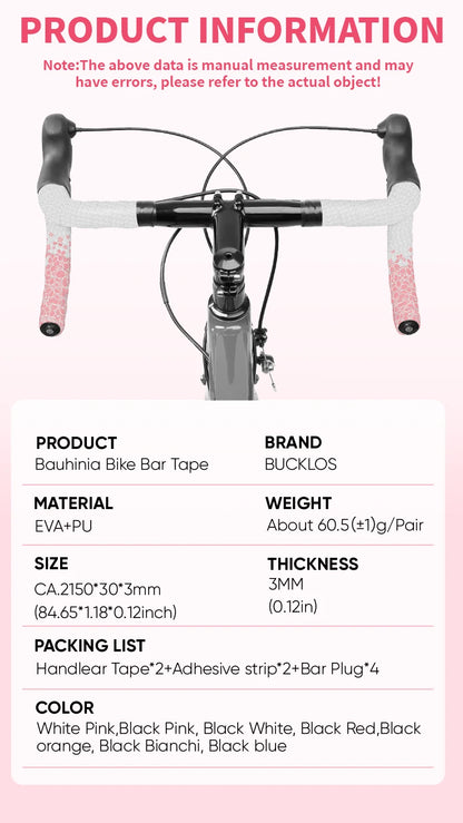 BUCKLOS Road Bike Handlebar Tape – Soft Non-Slip Drop Bar Strap for Gravel, Racing & Speed Bicycles