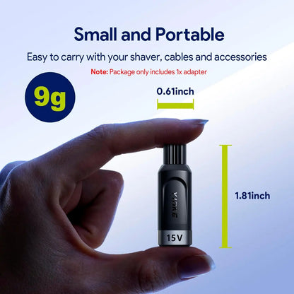 Yinke 15V HQ8505 Type-C Shaver Adapter - Charging Converter for Philips Norelco OneBlade QP6520, QP6530 and QP6510 Trimmers
