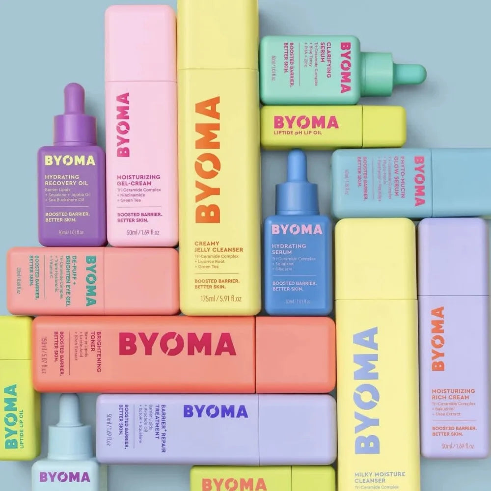 BYOMA Phyto-Mucin Glow Serum - Hydrating Barrier Repair Skincare Essence with Moisturizing Gel Cream Formula