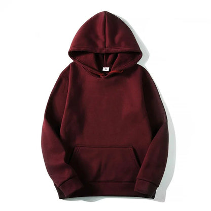 Fashion Men's & Women's Hoodies – Casual Solid Color Sweatshirts for Spring, Autumn, Winter
