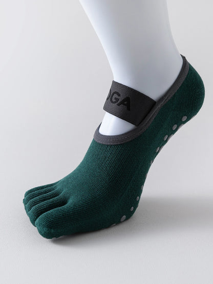 Women’s Five-Toe Grip Socks - Non-Slip Yoga, Pilates & Fitness Socks