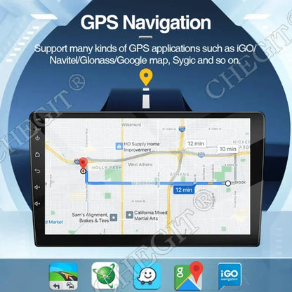 7/9/10-Inch Android 13 Car Radio - Wireless CarPlay, Bluetooth, 64GB Multimedia Stereo