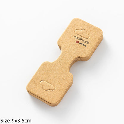 50pcs Earring Display Cards — Cardboard Jewelry Holder for DIY, Small Business, Organizer & Packaging Supplies
