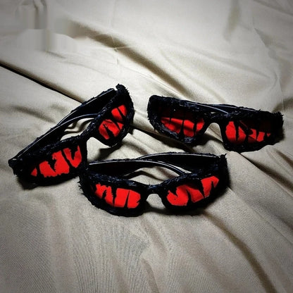 Hot Brteam Drip Glue Handmade Venom Sunglasses – Cool Street Style Unisex Sunglasses, Personalized Gifts for Rappers