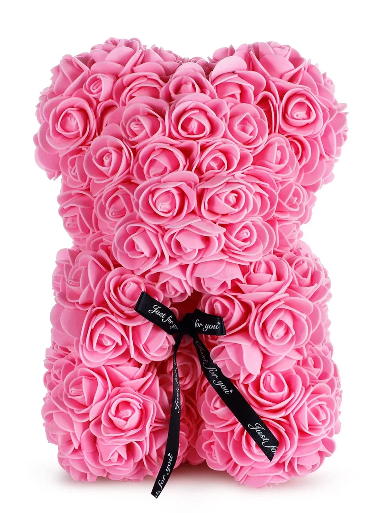 25cm Eternal Rose Teddy Bear – Artificial Flower Gift for Mom, Mother’s Day, Birthday, Valentine’s & Anniversary