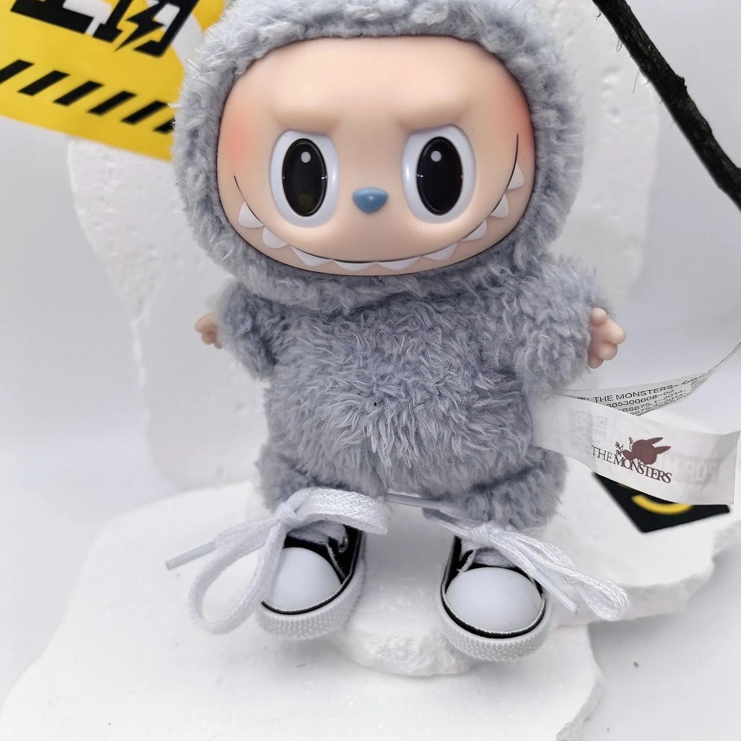 17cm Labubu POP MART Blind Box Doll Clothes – Cute Princess Dress with Suspenders Skirt (Clothes Only)