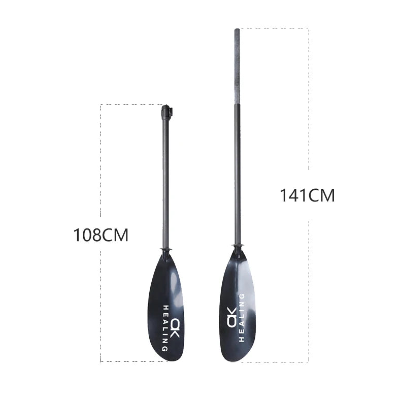 2-Section Kayak Paddle – Inflatable Stand Up Paddle with ABS Double Blade & Fiberglass Shaft