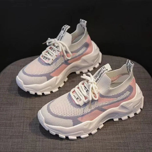 2023 Women's Green Platform Sneakers – Casual Chunky Trainers for Ladies