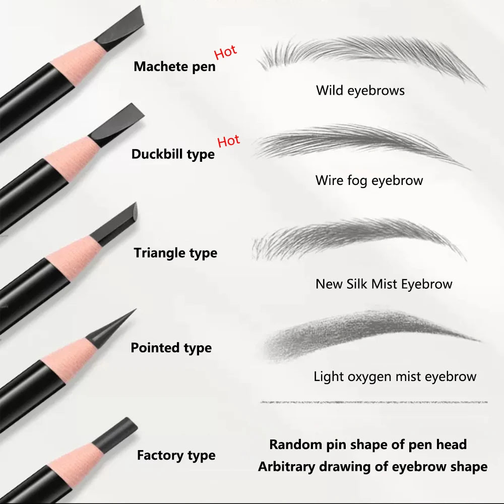 Tear-Off Pull Line Eyebrow Pencil – No Sharpening, Natural Color, Sweat & Smudge Proof Eyebrow Pencil