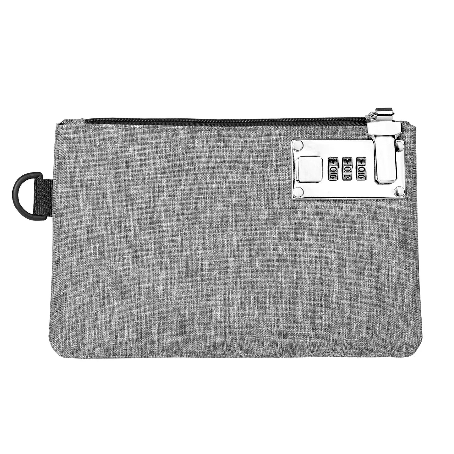 Lockable Money & Coin Bag – Men’s Cash, Card, and Passport Holder Clutch with Secure Lock