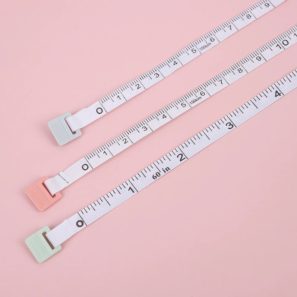 Portable 1.5m Soft Tape Measure – Mini Student Sewing Measuring Tool (1PC/15PCS) for Clothes, Fabric & DIY Use
