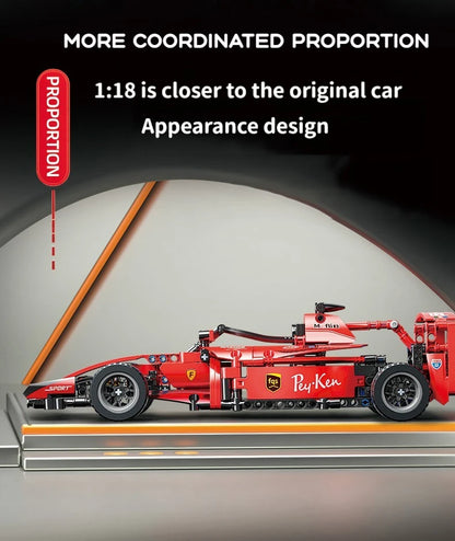 1642PCS F1 W14 E Performance Speed Car Building Blocks – Technical Vehicle Model, Compatible with 42171, DIY Toy Gift for Kids
