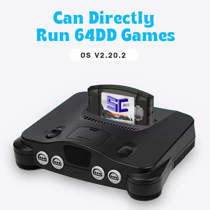 SC64 Open Source N64 Game Cartridge – 800-in-1 N64 Game Card with Free 16GB Card, 64DD Games Supported