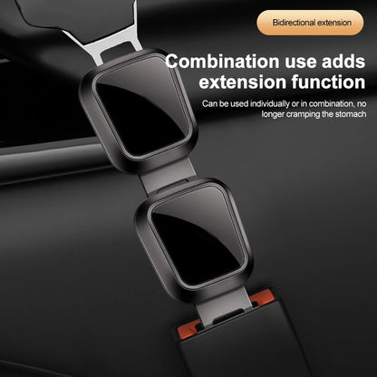 2PCS Car Seat Belt Clip Extender – Universal Safety Seatbelt Buckle Plug Adapter Insert Socket Extension for Cars