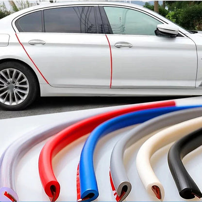 5M Transparent Car Door Edge Protector - PVC Anti-Scratch Anti-Collision Sealing Strip for Vehicle Door Protection & Trim