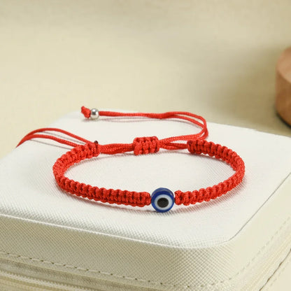 2/10PCS Lucky Red Rope Evil Eye Bracelets – Handmade Protective Wristbands for Men & Women
