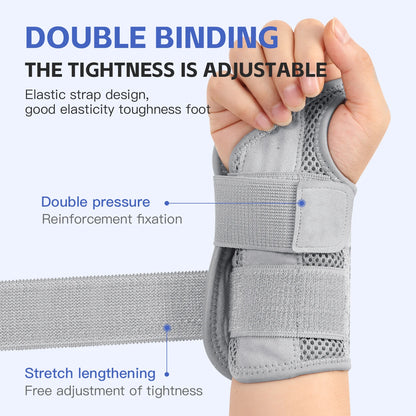 Wrist Brace for Carpal Tunnel — Hand Support with Splints for Arthritis, Tendonitis, Sprains & Wrist Pain, 1PC