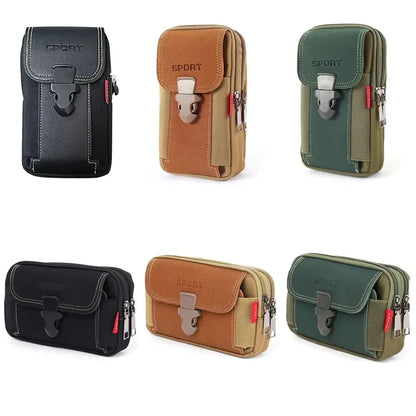 Unisex Belt Pouch Mobile Phone Bag – Molle Waist Bag, Small Tactical Duty Belt Backpack & Card Holder for Men