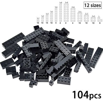 DIY Building Block Wall Figures Bricks - 1x2, 1x3 & 1x4 Small Construction Bricks for Creative Building & Educational Play