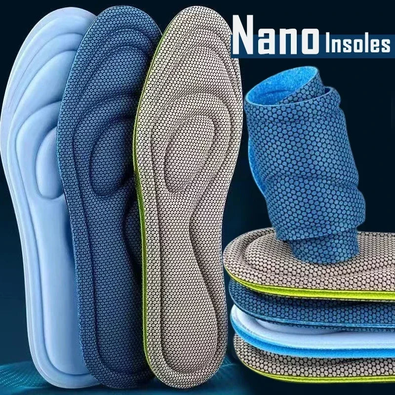 2 Pairs Memory Foam Orthopedic Insoles – Antibacterial, Sweat-Absorbing Shoe Inserts for Sports, Running, and Everyday Comfort