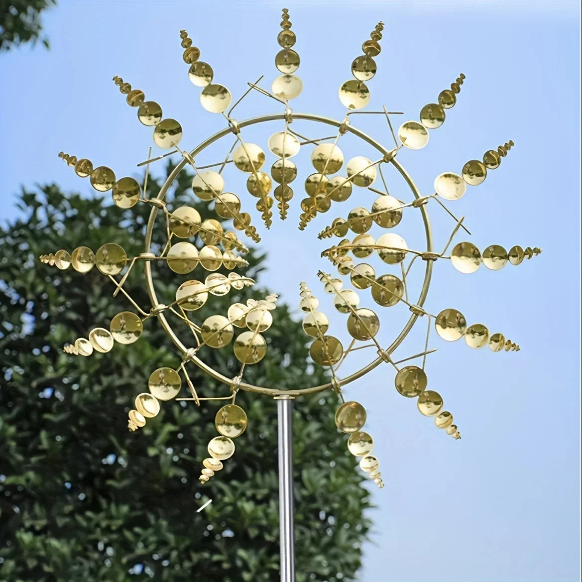 Creative Garden Windmill Decor — Unique Courtyard Lawn Kinetic Metal Rotator & Magical Wind Collector