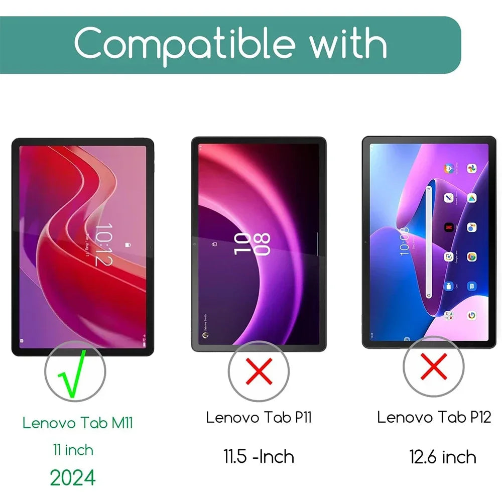 Lenovo Tab M11 2024 11 Inch Screen Protector – 9H Tempered Glass Anti-Scratch Clear Protective Film (TB-330FU, TB-331FC)