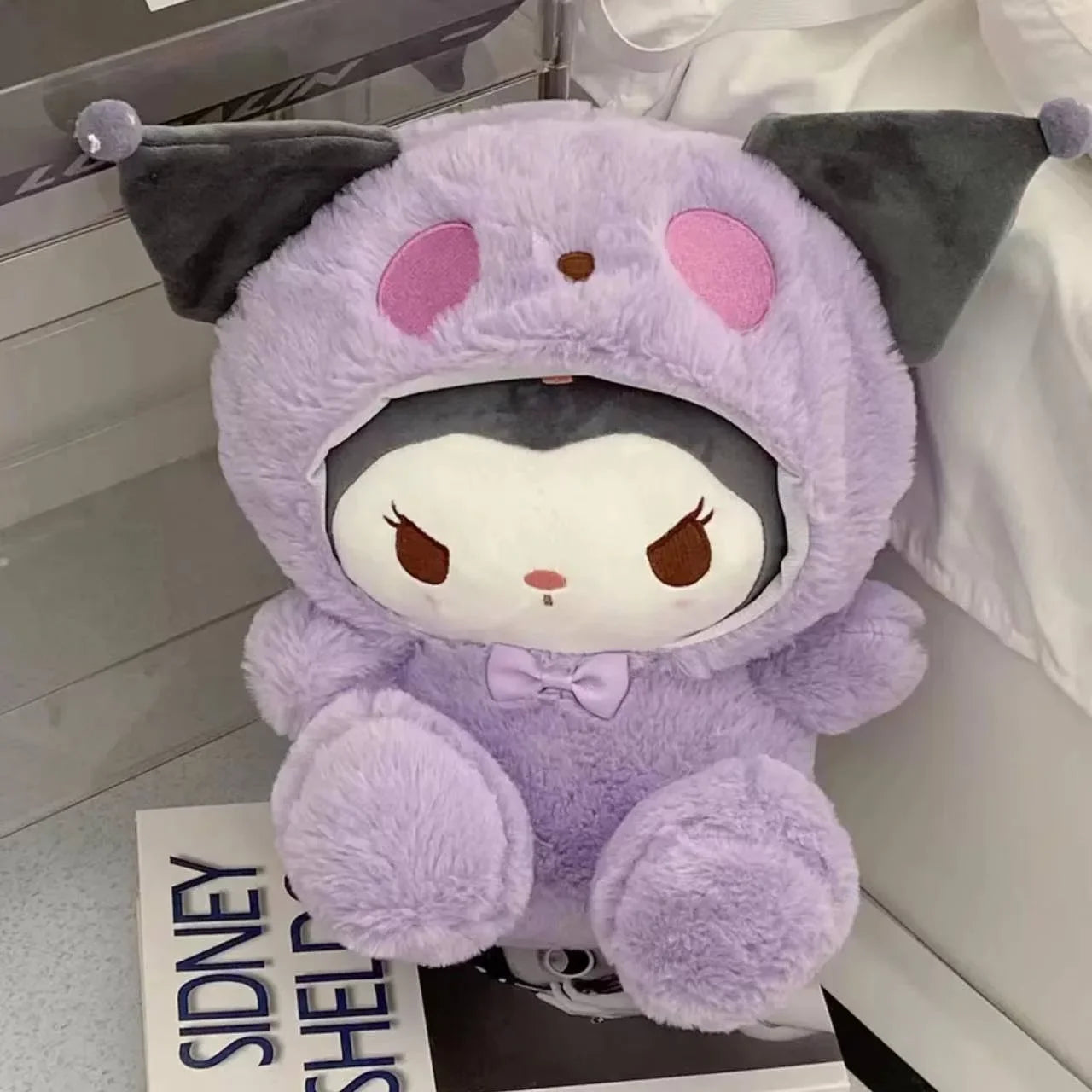 25cm Kawaii Sanrio Plush Toy – Kuromi & Jade Dog Stuffed Doll Gift for Kids
