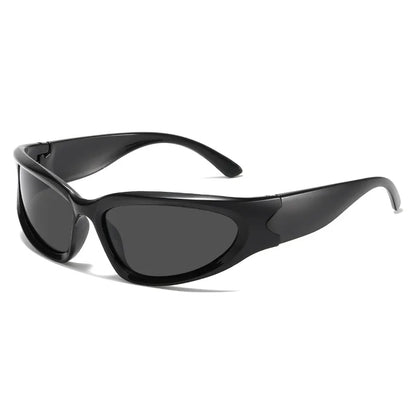New Arrival Women’s and Men’s Punk Oval Sunglasses – Colorful Mirror Y2K Shades, Trendy Unique Sun Glasses