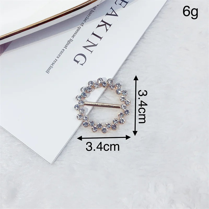 Creative Knot Buckles – Geometric T-Shirt & Scarf Waist Tightening Buttons, Clothing Accessories
