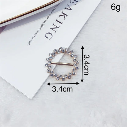 Creative Knot Buckles – Geometric T-Shirt & Scarf Waist Tightening Buttons, Clothing Accessories