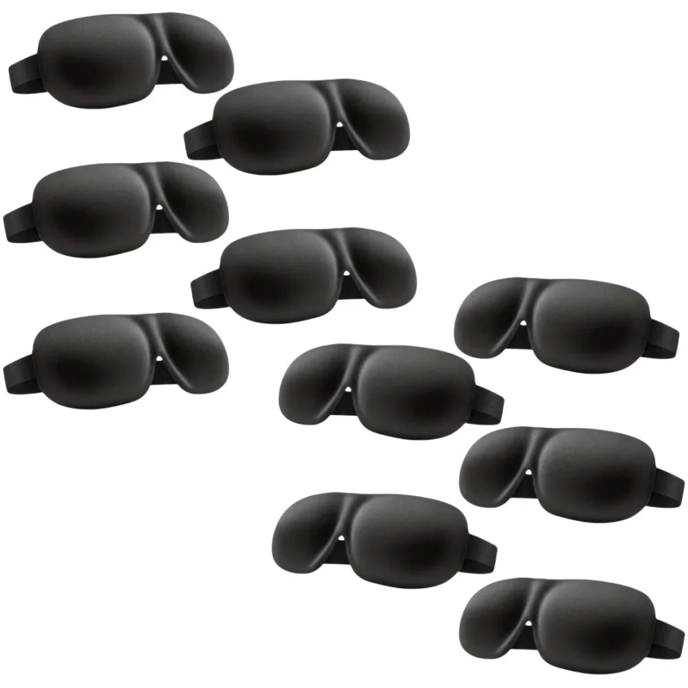 3D Contoured Sleep Mask — 100% Light-Blocking, Ultra-Soft Breathable Eye Cover for Travel, Yoga & Rest